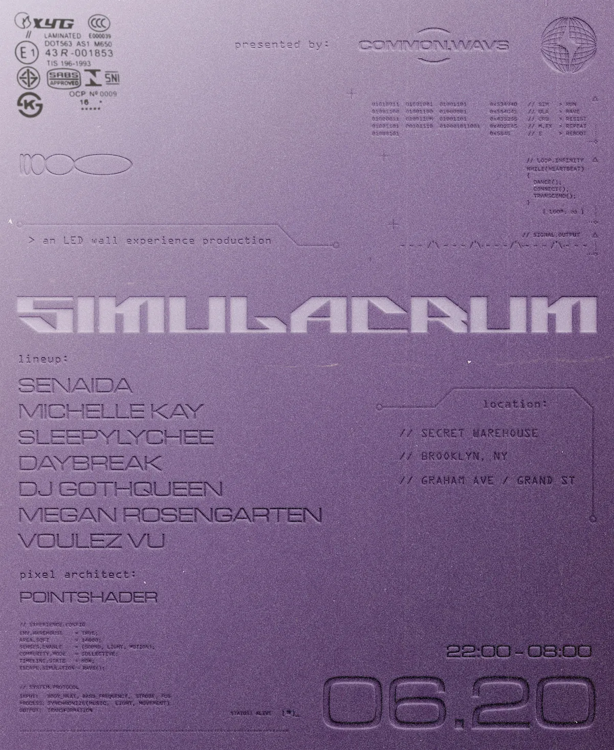 WATF! x CM's immersive techno event
