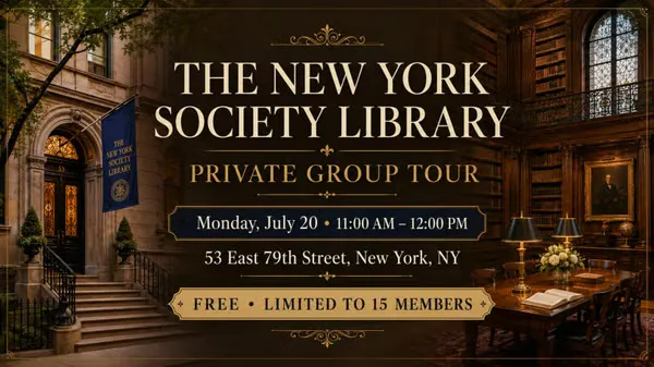 Private tour of historic library
